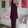 Ella Dark Burgundy Oversize Premium Set