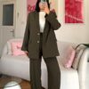 Ella Khaki Oversize Premium Set