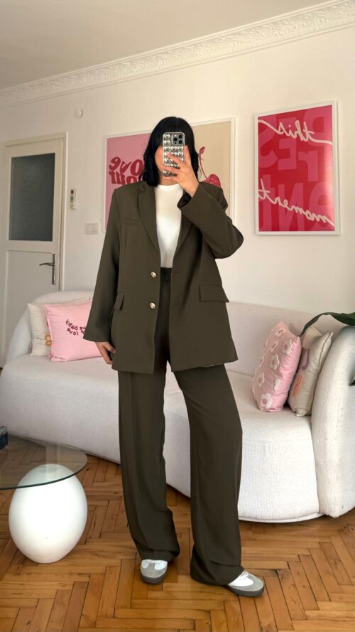 Ella Khaki Oversize Premium Set