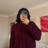 Flora Burgundy Sweater