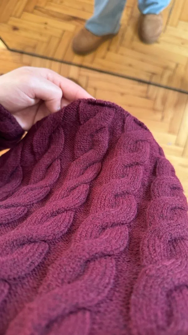 Flora Burgundy Sweater