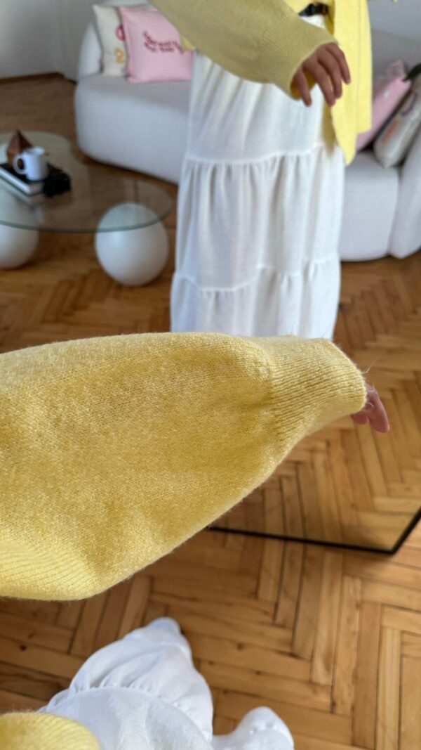 Yellow Sweater + Scarf