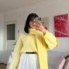 Yellow Sweater + Scarf
