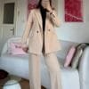 Flora Beige Palazzo Set