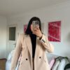 Flora Beige Palazzo Set
