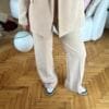 Flora Beige Palazzo Set