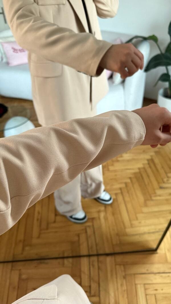 Flora Beige Palazzo Set