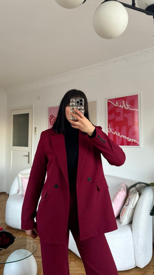 Flora Burgundy Palazzo Set