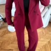Flora Burgundy Palazzo Set