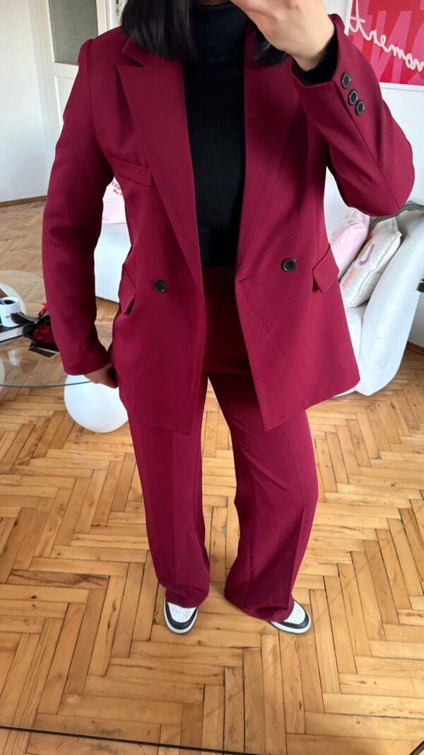 Flora Burgundy Palazzo Set