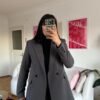 Flora Dark Grey Palazzo Set
