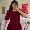 Lily Pinterest Burgundy Dress