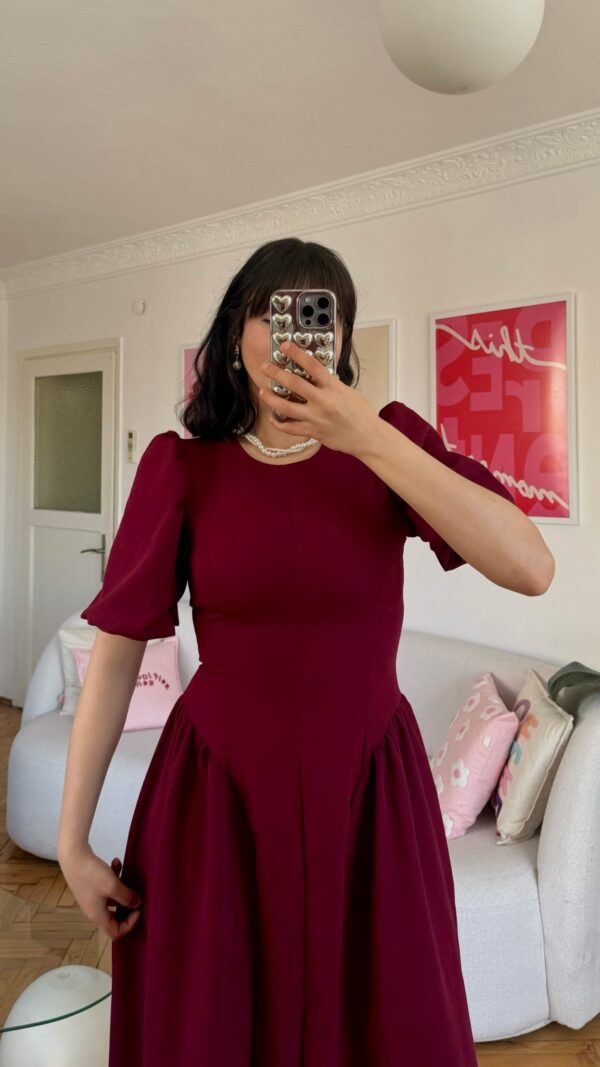 Lily Pinterest Burgundy Dress