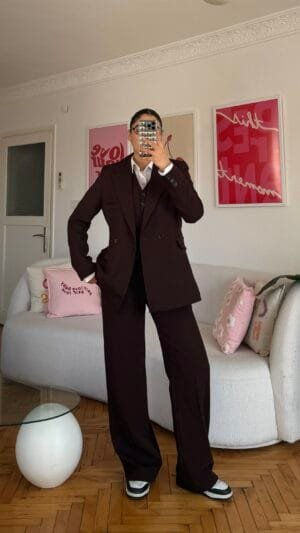 Flora Dark Brown 3 Pieces Set