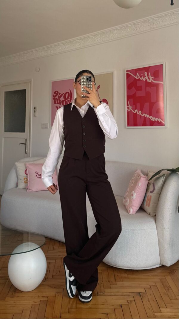 Flora Dark Brown 3 Pieces Set