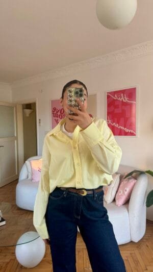 Reyna Oversize Yellow Shirt