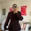 Dark Brown Fitted Blazer