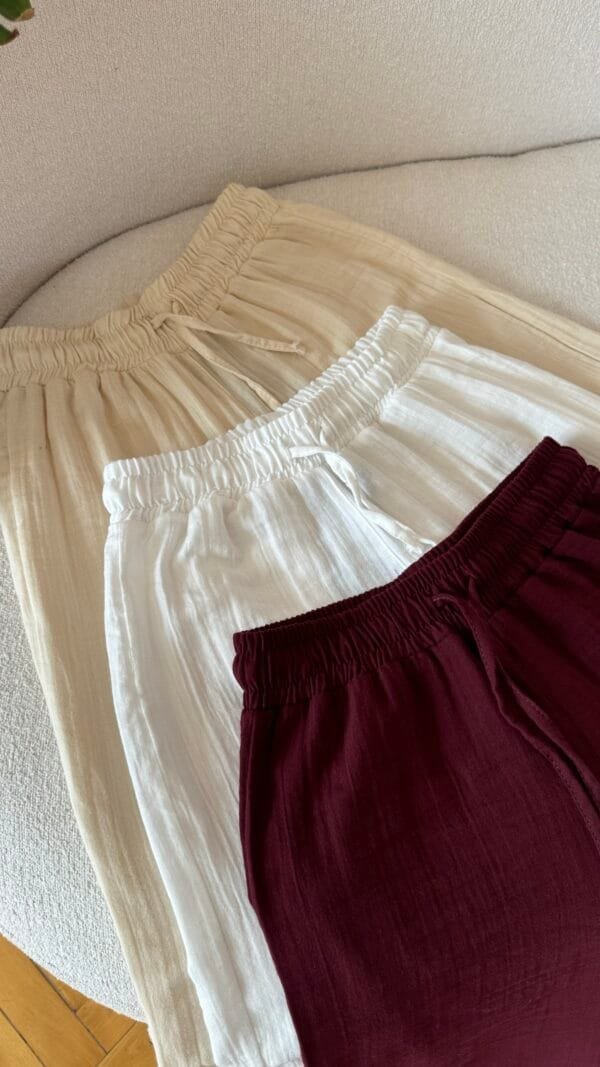 Mady Beige Linen Pants