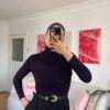 Draped Dark Purple Top