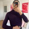 Draped Dark Purple Top
