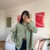 Reyna Oversize Olive Shirt