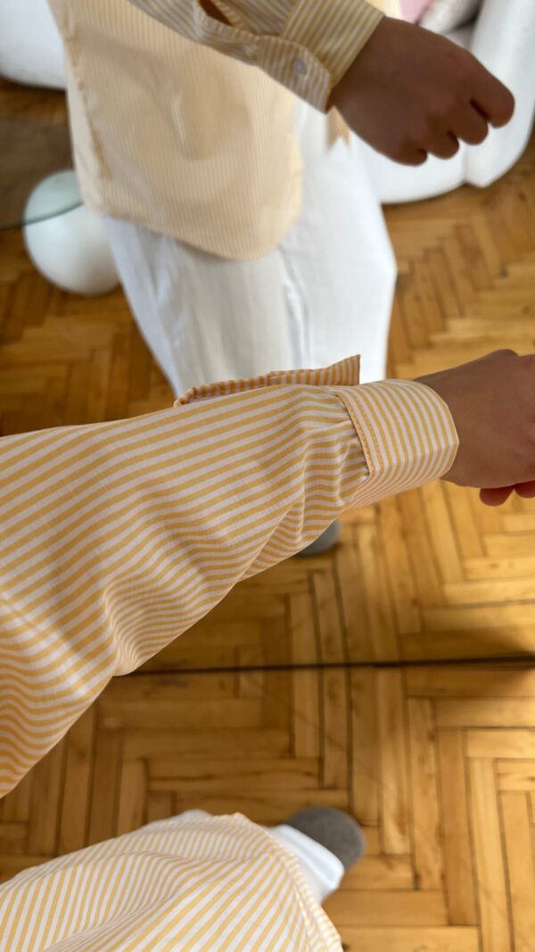 Serena Yellow Striped Shirt