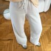 Mady White Linen Pants
