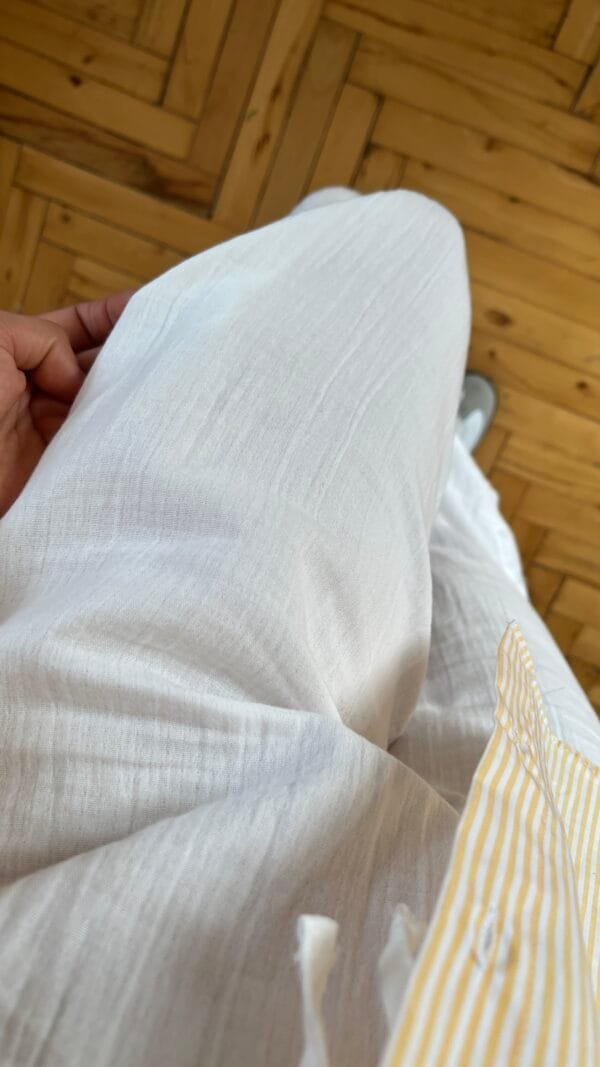 Mady White Linen Pants