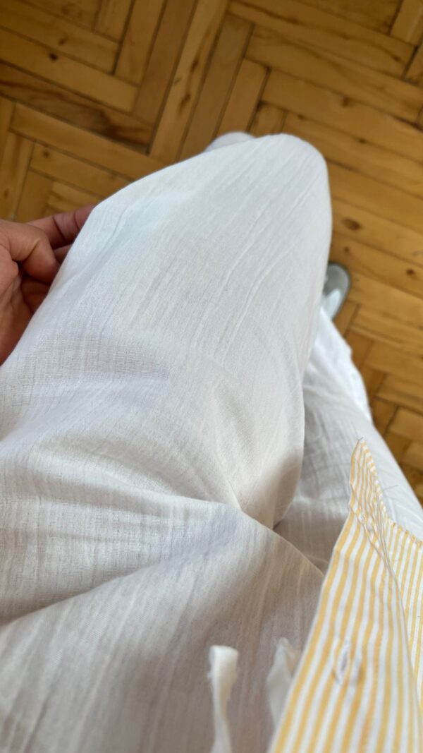 Mady White Linen Pants