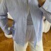 Serena Sky Blue Striped Shirt