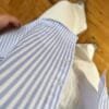 Serena Sky Blue Striped Shirt