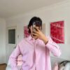 Serena Pink Striped Shirt