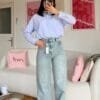 Gorgia Washed Light Blue Jeans