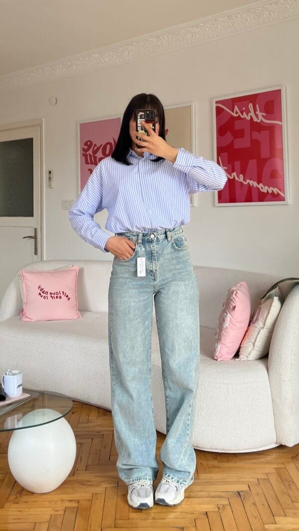 Gorgia Washed Light Blue Jeans