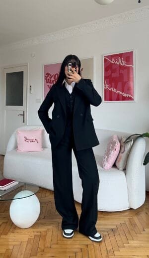 Flora Black 3 Pieces Set