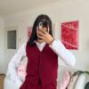 Flora Burgundy 3 Pieces Set