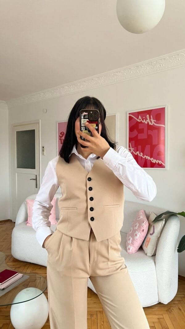 Flora Beige 3 Pieces Set