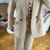 Flora Beige 3 Pieces Set