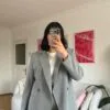 Velora Light Grey Blazer
