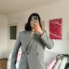 Velora Light Grey Blazer
