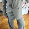 Velora Light Grey Blazer