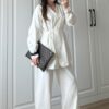 Miras Premuim White Belted Set ( NOT TRANSPARENT)