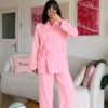 Miranda Oversize Baby Pink Palazzo Set