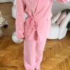 Miranda Oversize Baby Pink Palazzo Set