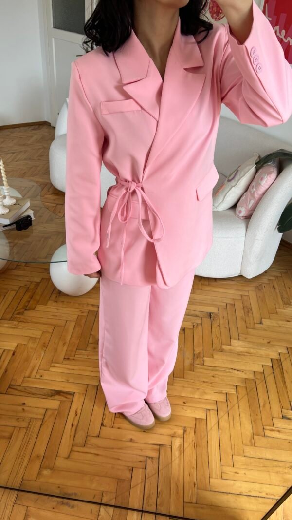 Miranda Oversize Baby Pink Palazzo Set