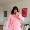Miranda Oversize Baby Pink Palazzo Set