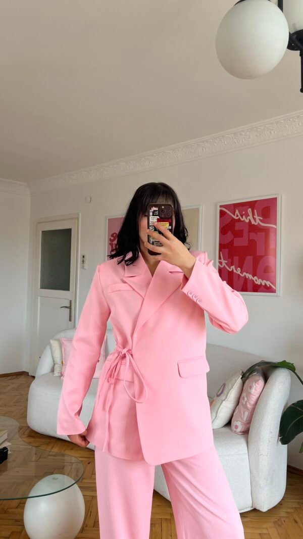 Miranda Oversize Baby Pink Palazzo Set