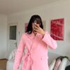 Miranda Oversize Baby Pink Palazzo Set