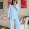 Miranda Oversize Baby Blue Palazzo Set