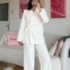Miranda Oversize White Palazzo Set